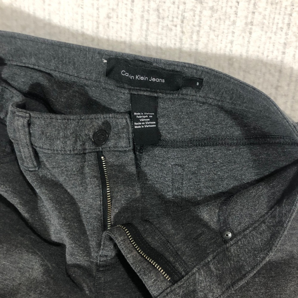 Calvin Klein Jeans Womens Dark Gray Stretch Skinny Pants‎ Size 8 - Picture 6 of 6
